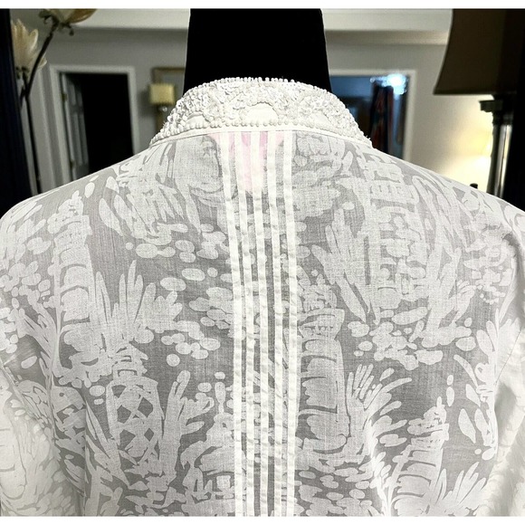 Lilly Pulitzer Sz XS SARASOTA Beaded Sequin Embellished Tunic Top - Picture 9 of 10